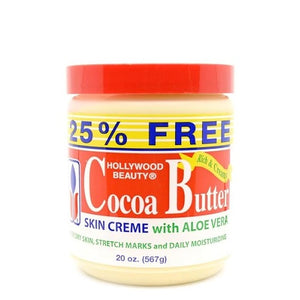 Hollywood Beauty - Cocoa Butter Skin Creme with Aloe Vera 20 oz