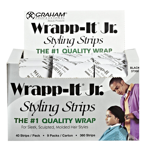 Graham Wrapp-It Maximum Strength Styling Wrap, Black 40ct