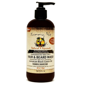 Sunny Isle - Jamaican Black Castor Oil Men 2 In 1 Hair and Beard Wash 12 fl oz
