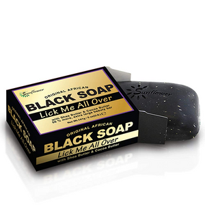 Sunflower Original African Black Soap - Lick Me All Over 5 oz