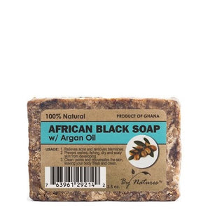 By Natures - African Black Soap with Argan Oil 3.5 oz
