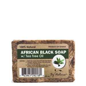By Natures - African Black Soap with Tea Tree Oil 3.5 oz