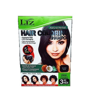 Liz - Professional Hair Coloring Shampoo Black