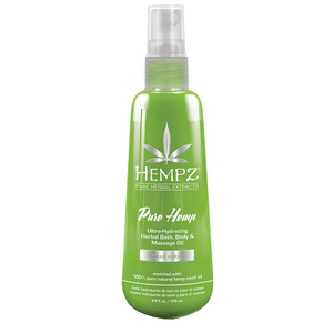 Hempz - Pure Hemp Ultra Hydrating Herbal Bath, Body and Massage Oil 4.2 fl oz