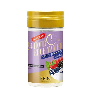 Ebin - 24 Hour Edge Tamer Sleek Hair Wax Stick Wild Berry 2.7 oz