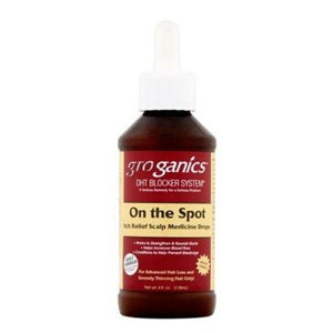 Groganics - DHT Blocker On the Spot Itch Relief Scalp Medicine Drops 4 fl oz