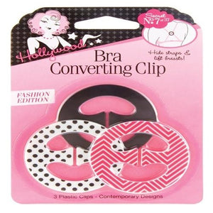  Hollywood Fashion Secrets Bra Converting Clips, Hide Straps &  Lift Breasts, 2 pcs Clear, 2 Pack : Everything Else