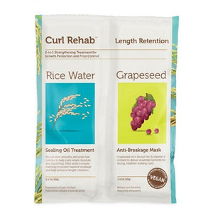 Curl Rehab - Rice Water and Grapeseed Oil Strengthening Mask 6 Pieces 2.4 oz