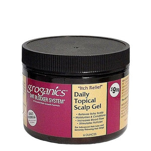 Groganics - DHT Blocker System Itch Relief Daily Topical Scalp Gel 6 oz