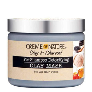 Crème of Nature - Clay and Charcoal Pre Shampoo Detoxifying Clay Mask 11.5 oz