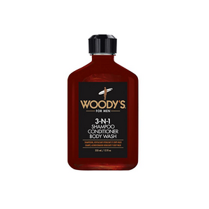 Woodys - 3 in 1 Shampoo, Conditioner, Body Wash