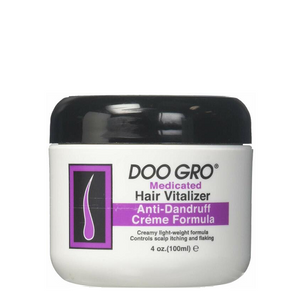 Doo Gro - Medicated Hair Vitalizer Anti Dandruff Creme Formula 4 oz