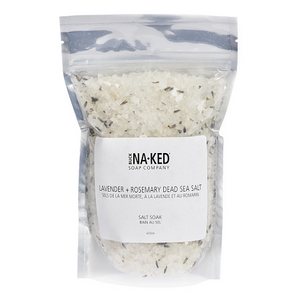 Buck Naked Soap Company - Lavender and Rosemary Dead Sea Salt Soak 14 oz