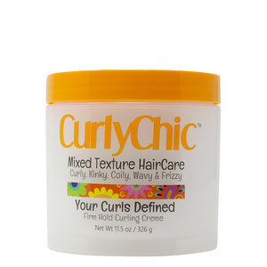CurlyChic - Mixed Texture Hair Care Your Curls Defined Firm Hold Curling Cream 11.5 oz