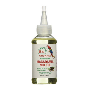 B's Organic - Macadamia Nut Oil Hair and Scalp Revitalizer 4 fl oz