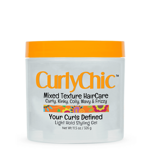 CurlyChic - Mixed Texture Hair Care Your Curls Defined Light Hold Styling Gel 11.5 oz