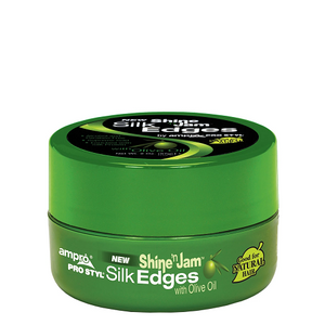 Ampro - Shine N Jam Silk Edges With Olive Oil 2 oz