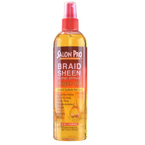 Salon Pro - Braid Sheen Shine Spray Argan Oil 12 oz