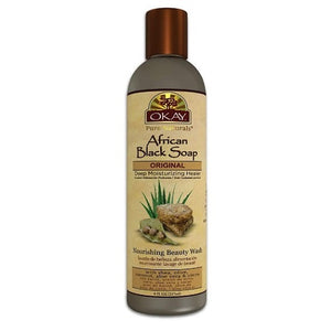 OKAY - Pure Naturals African Black Soap Beauty Wash 8 fl oz
