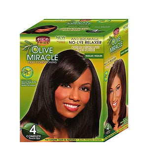 African Pride - Olive Miracle 4 Touch Up Relaxer Kit Regular