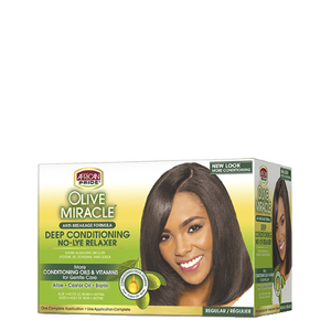 African Pride - Olive Miracle Regular Relaxer Kit