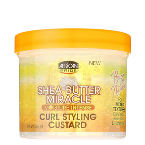 African Pride - Shea Butter Miracle Curl Styling Custard 12 oz
