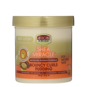 African Pride - Shea Miracle Moisture Intense Bouncy Curls Pudding 15 oz