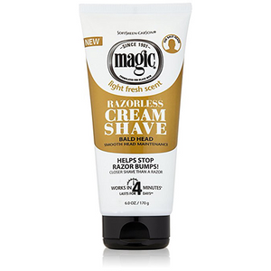 SoftSheen Carson Magic - Razorless Cream Shave Bald Head 6 oz