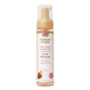African Pride - Moisture Miracle Rose Water and Argan Oil Curl Mousse 8.5 fl oz
