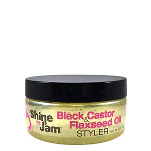 Ampro - Shine N Jam Black and Castor Flaxseed Oil Styler