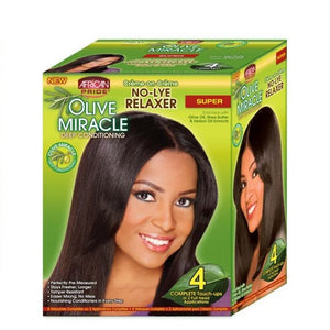 African Pride - Olive Miracle 4 Touch Up Relaxer Kit Super