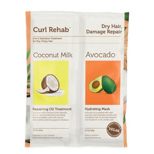 Curl Rehab - Coconut Milk and Avocado Hydrating Mask 6 Pieces 2.4 oz