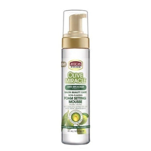 African Pride - Olive Miracle Foam Setting Mousse 8.5 fl oz
