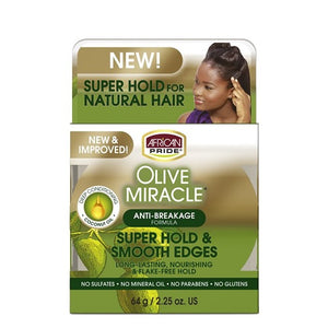 African Pride - Olive Miracle Super Hold and Smooth Edges 2.25 oz