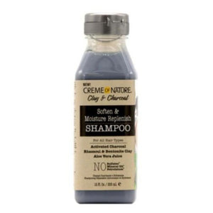 Crème of Nature - Clay and Charcoal Soften and Moisture Replenish Shampoo 12 fl oz