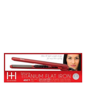Annie International - Hot and Hotter Extra Long Titanium Flat Iron 1 Inch
