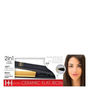 Annie International - Hot and Hotter Value Combo Gold Ceramic Flat Iron