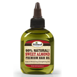 Sunflower Premium Natural Hair Oil - Sweet Almond Oil 2.5 oz
