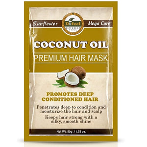 Sunflower Difeel Premium Hair Mask - Coconut Oil 1.75 oz